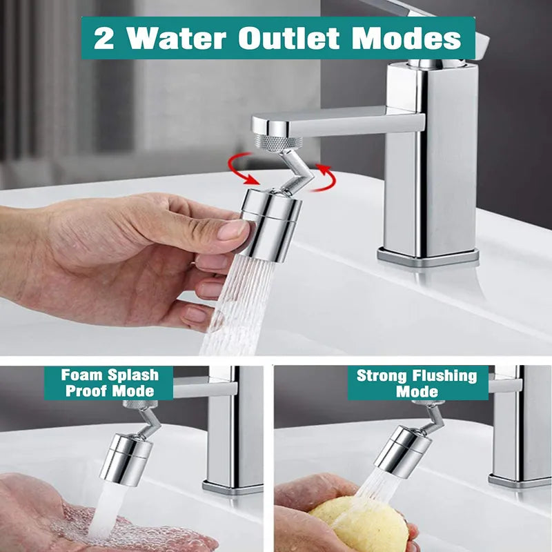 720°Universal Kitchen Faucet Anti-splash Aerator