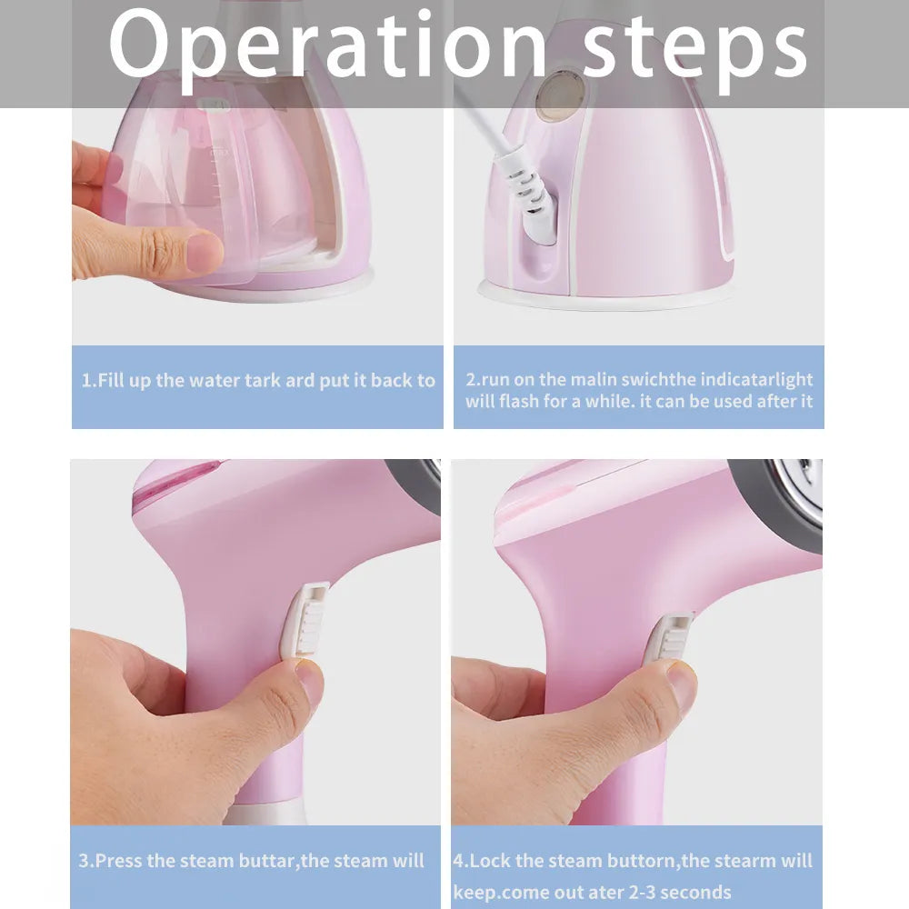 Handheld Garment Steamer 1500W Household Fabric Steam Iron