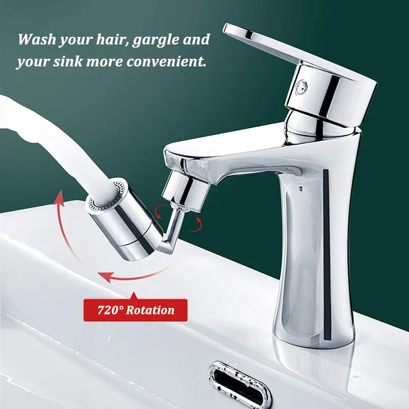 720°Universal Kitchen Faucet Anti-splash Aerator