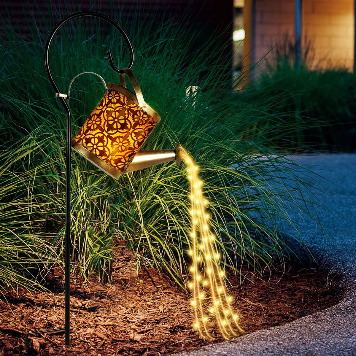 Solar Watering Can Light 36 LED Fairy Lights Waterproof Kettle String Lamp Hanging Solar Lantern Outdoor Garden Decor