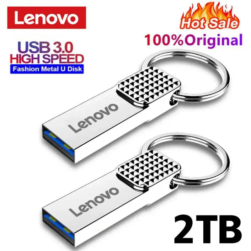 Lenovo USB 2TB OTG Metal USB 3.0 Pen Drive Key 1TB-64GB Type C High Speed Pendrive Mini Flash Drive Memory Stick