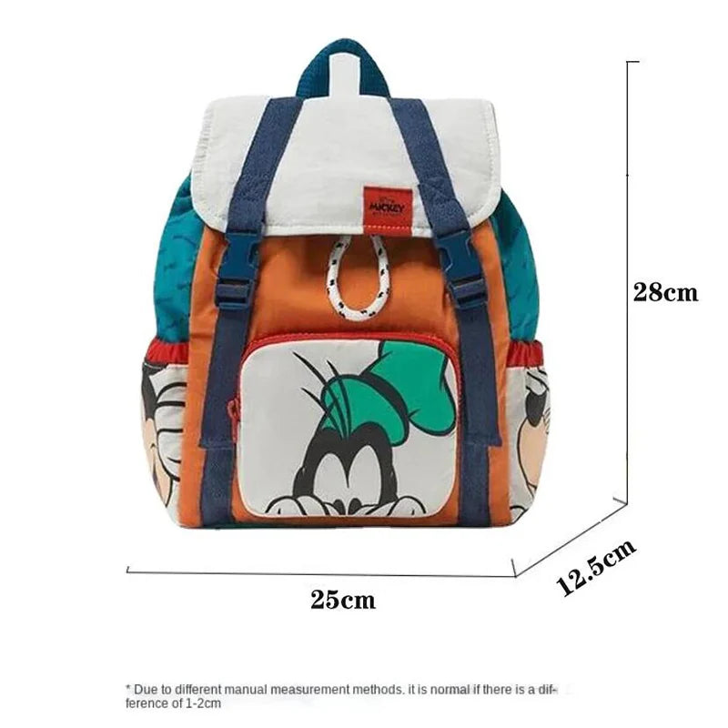 Disney's Children's Backpack Luxury Brand Children's School Bag Cartoon Cute High-quality Fashion Girl Drawstring Backpack