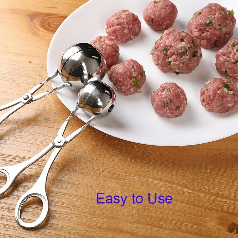 Meatball Maker Tool Clip Newbie Non Stick Stuffed Meat Ball Spoon