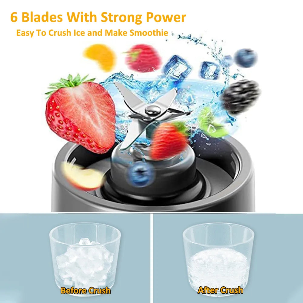 Mini Portable Blender Electric Fruit Juicer Smoothie Orange Fresh Juice Blender