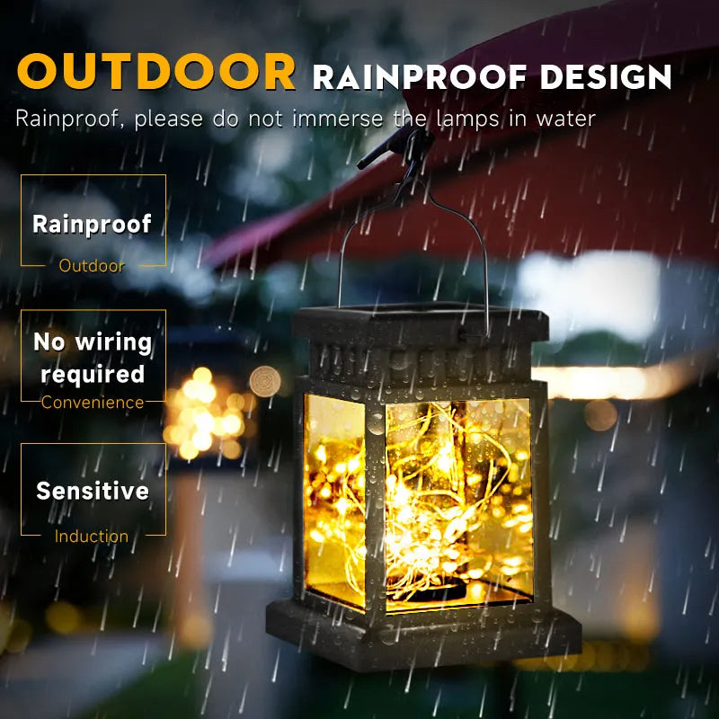 Outdoor LED Solar Lantern Lamps Waterproof
