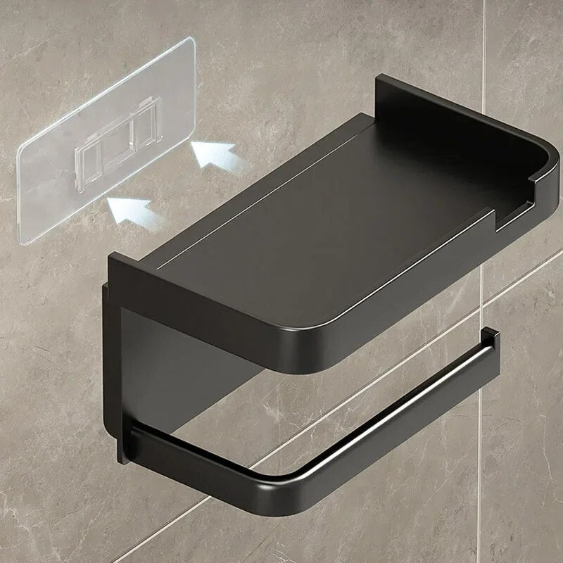 Toilet Paper Holder Plastic Storage Rack Kitchen Towel Placement of seasoning bottles Bathroom Wall Roll of Paper Phone Storage