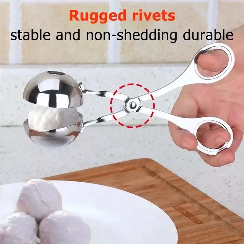 Meatball Maker Tool Clip Newbie Non Stick Stuffed Meat Ball Spoon