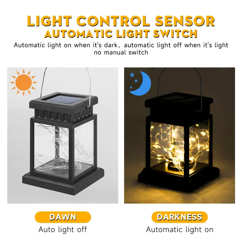 Outdoor LED Solar Lantern Lamps Waterproof