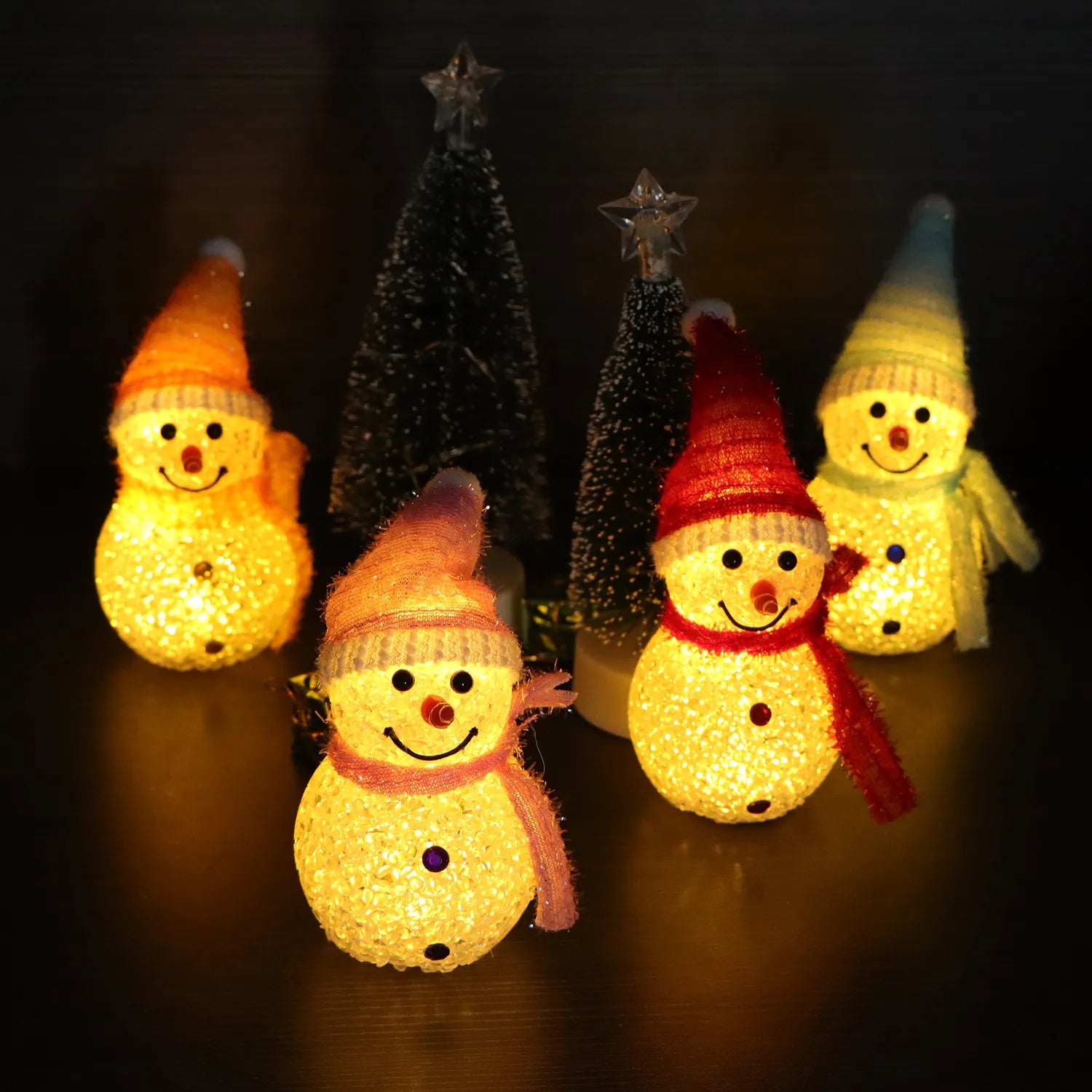 New Christmas Snowman Decoration Light Solar LED Garden Waterproof Light Outdoor Lawn Landscape Underground Lantern Nightlight