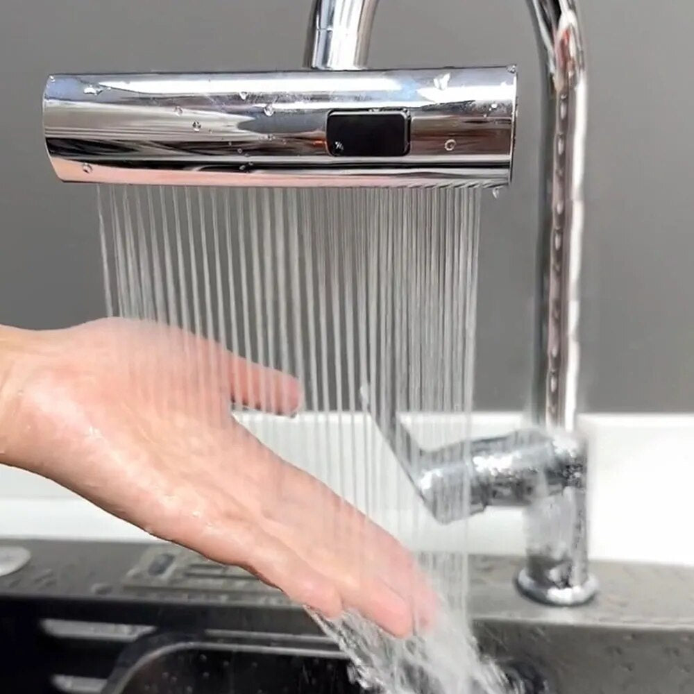 Kitchen Faucet Waterfall Outlet Splash Proof Universal Rotating Bubbler