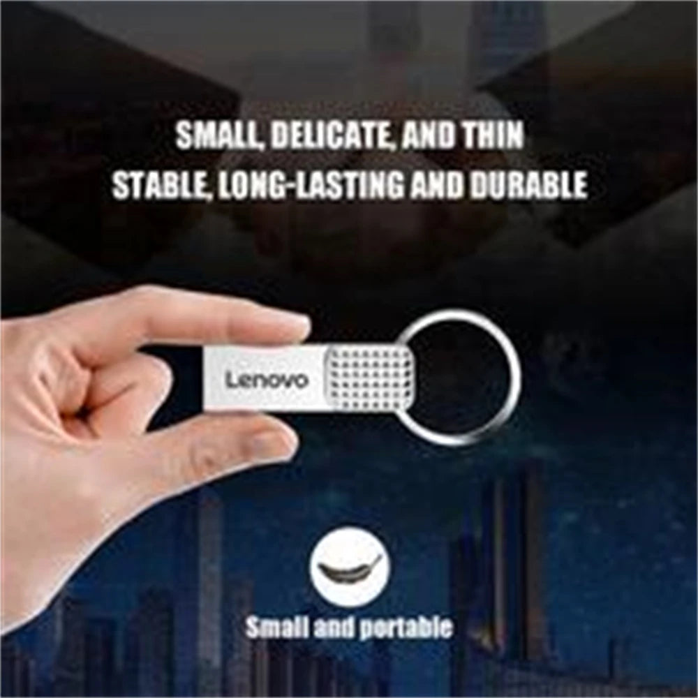 Lenovo USB 2TB OTG Metal USB 3.0 Pen Drive Key 1TB-64GB Type C High Speed Pendrive Mini Flash Drive Memory Stick