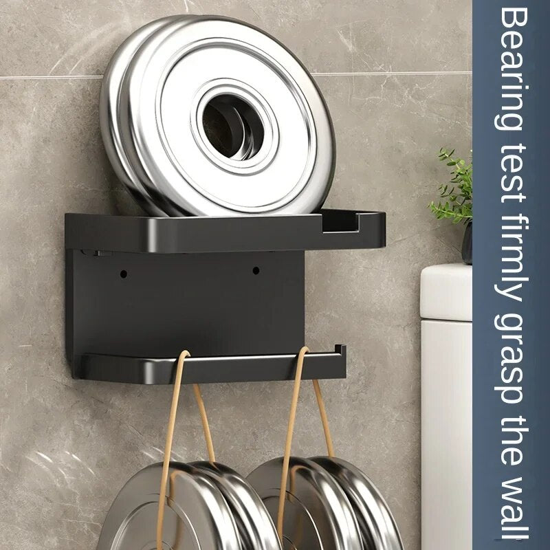 Toilet Paper Holder Plastic Storage Rack Kitchen Towel Placement of seasoning bottles Bathroom Wall Roll of Paper Phone Storage