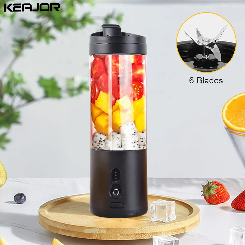 Mini Portable Blender Electric Fruit Juicer Smoothie Orange Fresh Juice Blender