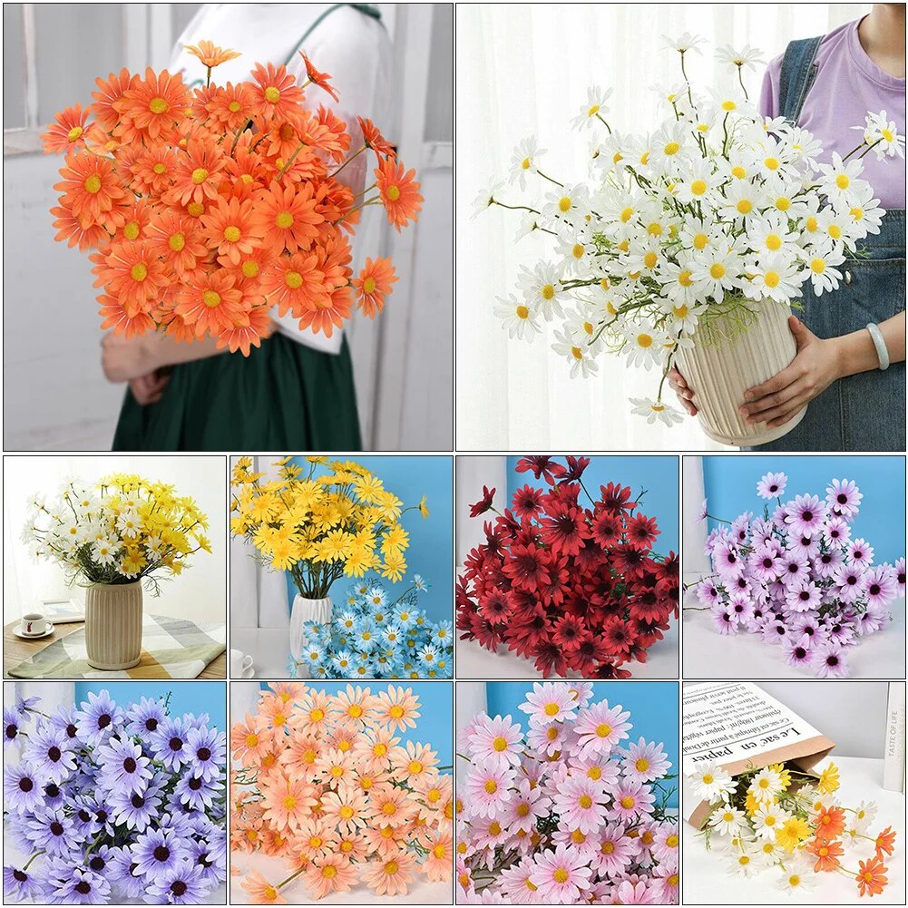 Fake Flowers Bouquet Daisy Flowers Decor for Wedding / Christmas / Valentine's Day